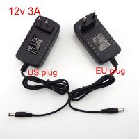 ✔◈ 12V 3A plug 3000MA AC 100V-240V DC Charger Adapter Power Supply Converter wall charging Transformer 5.5 for CCTV LED Strip light