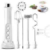 ขายนมไฟฟ้า USB Frother 3ความเร็ว Cappuccino Coffee Foamer 3 Whisk มือถือไข่ Beater ช็อกโกแลตร้อน Latte เครื่องดื่ม