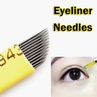 100PCS Microblading needles 23pin DOUBLE ROW Shading Blades Tattoo Needles Fog Brow Needle eyeliner needles