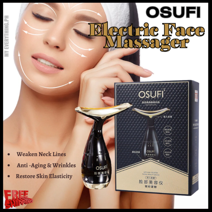 NEW !!!! OSUFI Electric Face Massager Neck Lifting And Skin Tightening