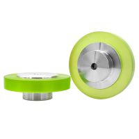 ‘’；【=- Industrial Encoder Wheel Shaft Hole 6Mm Perimeter 200Mm Aluminum Polyurethane Measuring Wheel For Measuring Rotary Encoder