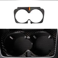 yonggax For Mercedes Benz C Class W205 C180 C200 C300 GLC260 Carbon Fiber Car Water Cup Holder Frame Cover