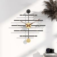 ?Dream Best? Nordic Style Creative Fashion Iron Wall Clock Retro Design Mute Clocks for Home Decor Office Hanging Wall Clocks 58x58cm