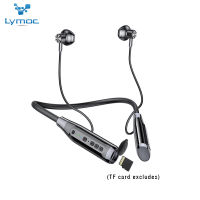 LYMOC Neckband Headphones Bluetooth 5.0 Headsets Support TF card MP3 Music Play Wireless Earphone Sport Running Noise Cancelling