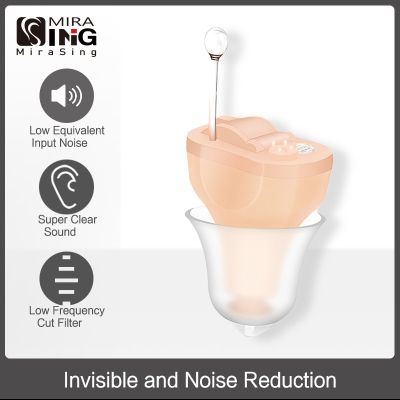 ZZOOI K25 Portable Audiphones CIC Hearing Aid Sound Amplifier Mini Size Inner Ear Invisible Volume Adjustable Ear Aids Drop-shipping