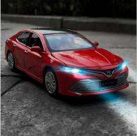 การจำลอง1:32รุ่นรถลากอัลลอย Camry สูงการออกแบบ6ประตูจำลองเสียงและลูกบอลลอยได้มีไฟ Gratis Ongkir