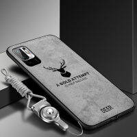 LANLIN สำหรับ Xiaomi M5S Poco Xiaomi Poco M4 Pro 5G Poco M3 Pro 5G เคสโทรศัพท์ผ้าเนื้อผ้ารูปกวางเคสซิลิโคนนิ่มเคสฝาหลังไฮบริดเคสลายกวางสำหรับ Xiaomi Poco M4 Pro 5G