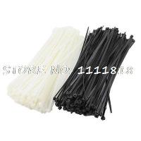 350 x Replacing 300mm x 8mm Cable Tie Bundle Nylon Fastener Black White Cable Management