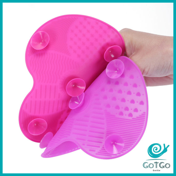 gotgo-แผ่นทำความสะอาดแปรงแต่งหน้า-11-5-15-3cm-brush-cleaning-pad