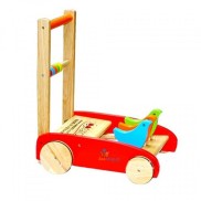 Xe đẩy tập đi bằng gỗ hình 3 con gà cho bé-Xe đẩy tập đi cho bé bằng gỗ