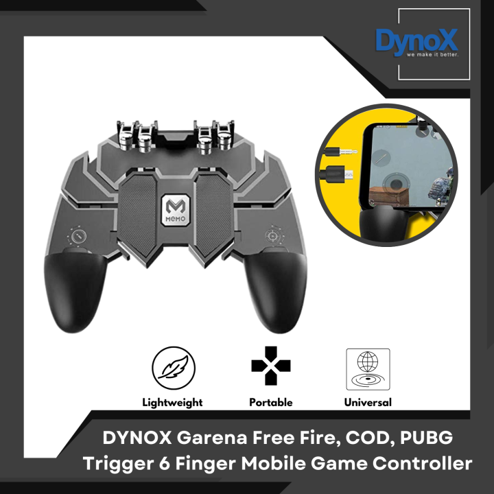 DYNOX Garena Free Fire, COD, PUBG Trigger 6 Finger Mobile Game