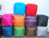 COVER ONLY NO FILLER - outdoor waterproof colorful lovely cute square fire resistant bean bag chairs floor footstool ottomans