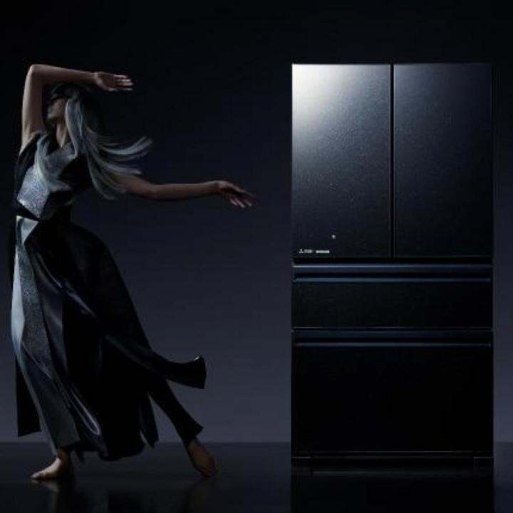 MITSUBISHI 4DOOR FRIDGE MRLX68EM(GBK) LX GRANDE FRENCH DOOR 630L