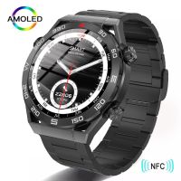 2023 NFC Men 1.6 inch 485x485 AMOLED Compass Rate Call IP68 SmartWatch New