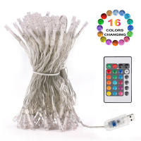 Led String Lights 16Color Changing Usb Light 8modes Remote Control Waterproof Fairy Garland Outdoor Wedding Christmas Decoration