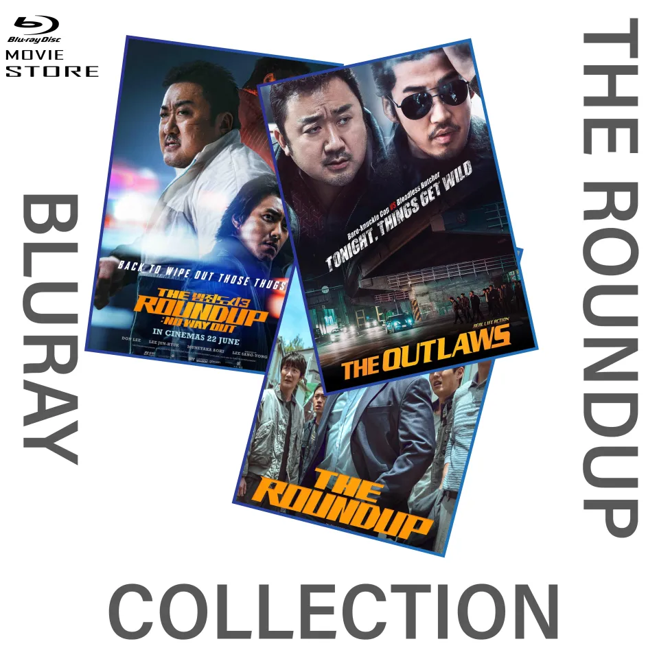 KOREAN MOVIE THE OUTLAWS + THE ROUNDUP + NO WAY OUT DVD ENGLISH