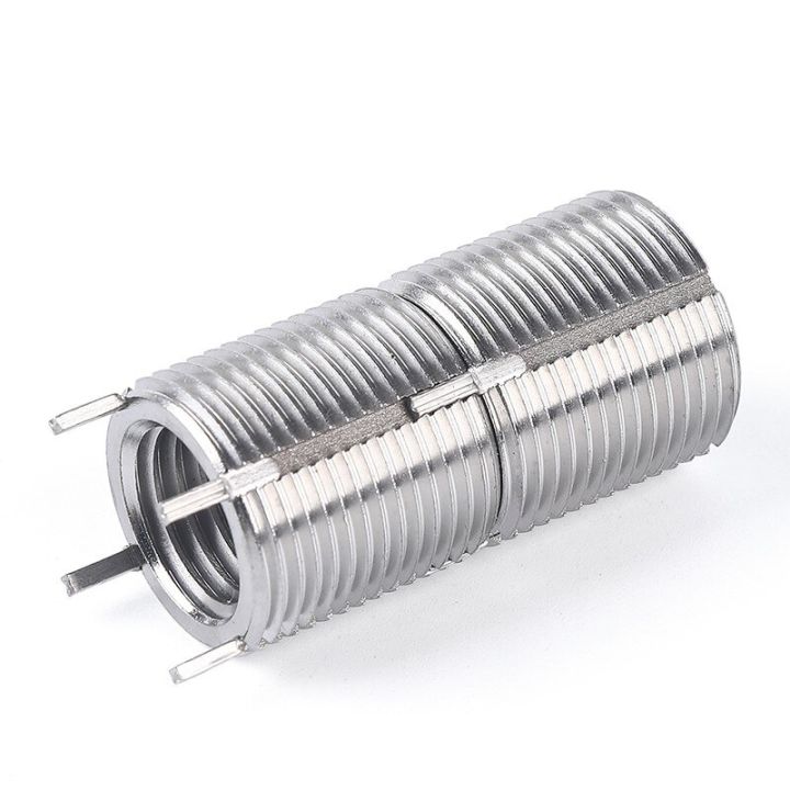 m2-m4-m20-m30-303-stainless-steel-thread-repair-insert-self-tapping-bushing-with-plug-screw-sleeve-nuts-nails-screws-fasteners