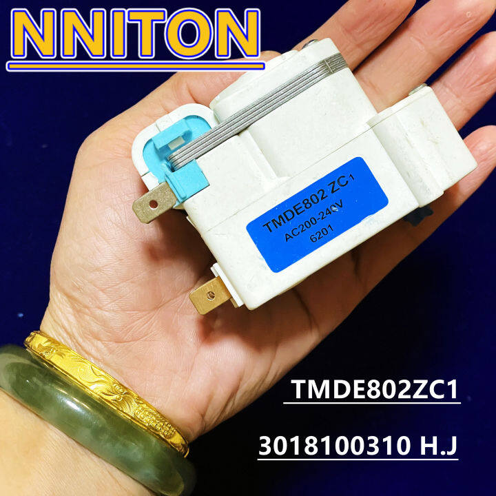 ใหม่-defrost-timer-universal-sankyo-ac-200-240v-tmde802zc1-3018100310-h-j-daewoo-cooler-สำหรับ220v-ตู้เย็นอะไหล่