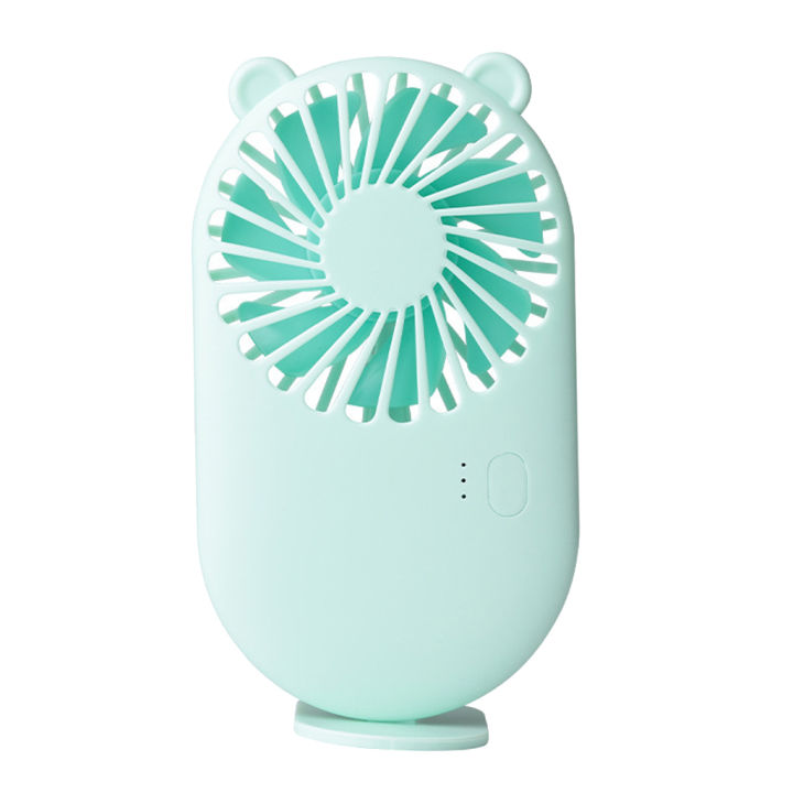Cute Portable Mini Fan Handheld USB Chargeable Desktop Fans 3 Mode Adjustable Summer Cooler For Outdoor Travel Office Summer 1pc