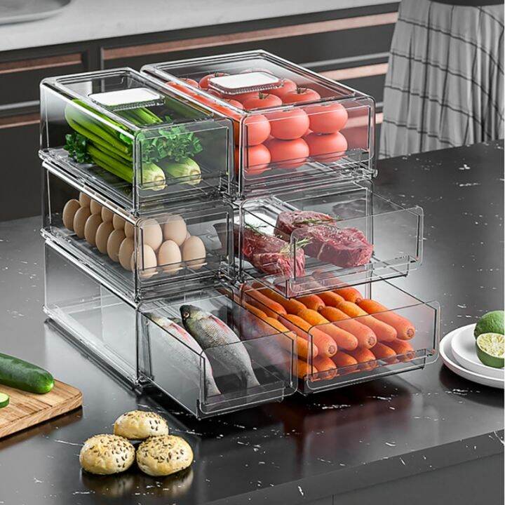 drawer-refrigerator-storage-box-fruit-transparent-organizer-bins-vegetable-meat-freezer-fridge-stackable-kitchen-items