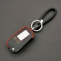 ◐○▲ High Quality 100 Leather Key Case Cover for Tomahawk TW9010 TW9020 TW9030 Uncut Blade Folding Car Flip Remote Control