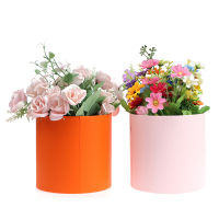 Round Floral Boxes Women Flower Packaging Paper Bag With Lid For Florist Bouquet Flower Packaging Box Gift Party Storage Boxes