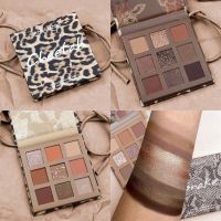 9 Colors Nude Shimmer Matte Eyeshadow Pallete Glitter Leopard Giraffe Eyeshadow Long Lasting Waterproof Matte Pigments Makeup