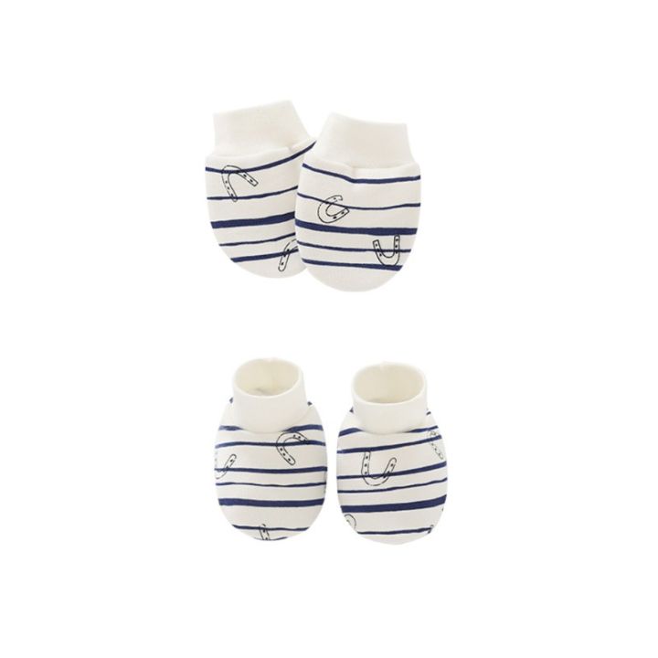 omg-baby-anti-scratching-cotton-s-ears-hat-foot-cover-set-mittens-socks-beanie-baby-anti-scratching-s