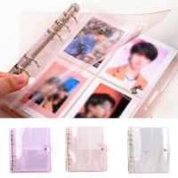 6 Holes Loose Leaf Large Capacity Transparent Plug-in Photo Album Portable Jelly Color Photo Album For Photo Holder Card Bag