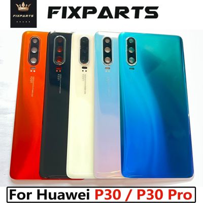 Glass For Huawei P30 Pro Battery Cover Rear Door Housing Back Case Replacement For Huawei P30 Battery Cover With Camera Lens