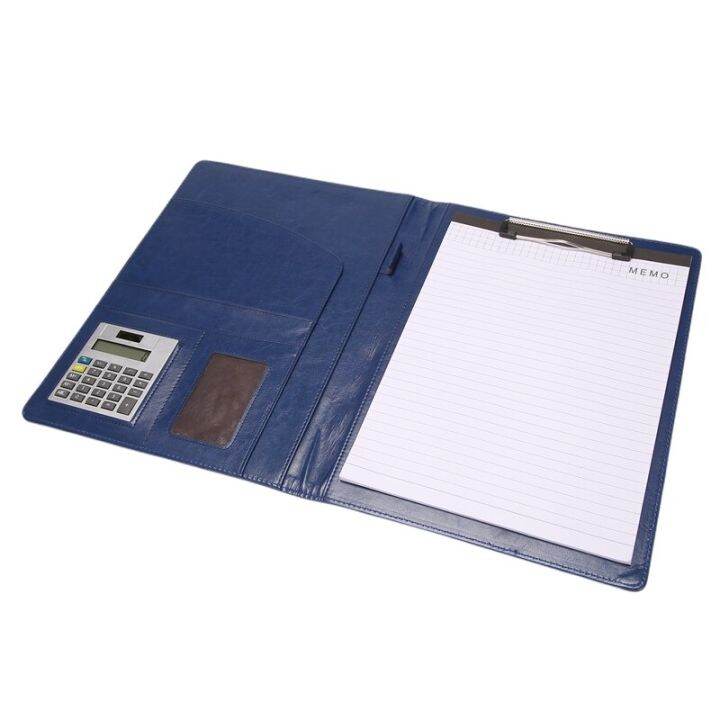 A4 Clipboard Folder Portfolio MultiFtion Leather Izer Sturdy Office