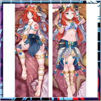 Genshin Impact Nilou Anime Dakimakura Waifu กอดหมอนครอบคลุมสองด้านพิมพ์ Otaku ปลอกหมอนตัวเต็ม 50 * 150 ซม