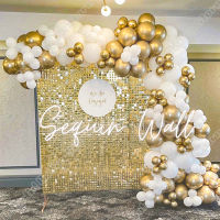 140pcs White Gold Happy Birthday Latex Balloon Party Wedding Backdrop Events Arch Baby Shower Decoration Kits Party Supplies