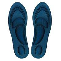 [Fashion goods060]Insoles ลดความดันนวด4D Memory Foam Orthopedic Insoles Flat Feet Arch Support Plantar FasciitisFor Shoes