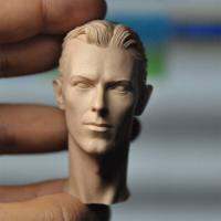 2021Unpainted 16 Scale David Bowie Head Sculpt Model For 12 Action Figure Dolls Painting Exercise No.538