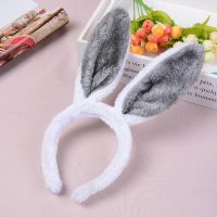 Head buckle plush rabbit ears headband childrens cute wechat business push scan code bunny headdress Easter head buckle