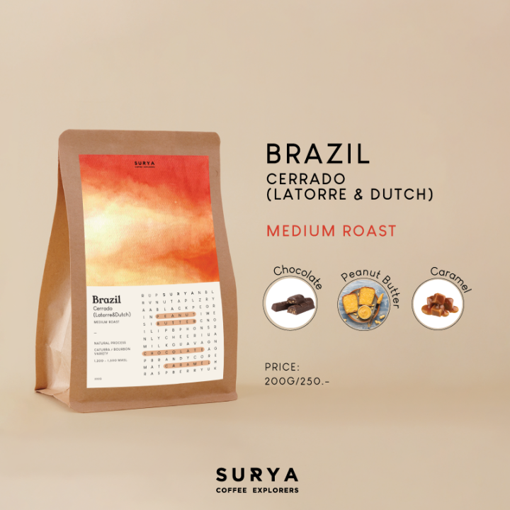 surya-coffee-explorers-เมล็ดกาแฟ-brazil-cerrado-คั่วกลางและกลางเข้ม