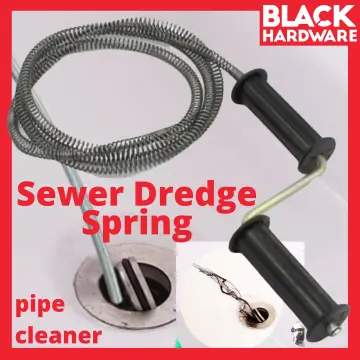 Clog-Free Spring Set Spiral Pipe Cleaning Rod Sink Drain Cleaner Clog  Remover / Sumbat Drain Clog Spring