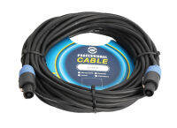 LEEM สาย2หัว 2ขั้ว SpeakonCable 50ft./15.2m.O.D-7.5mm. รุ่น CCN2-50 (สีดำ)