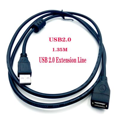 【Bestseller】 USB2.0แบบวงแหวนสายต่อขยายส่งข้อมูลสายต่อเคเบิ้ลแม่เหล็กตัวเมียส่ง USB พร้อมแผงวงจรไฟฟ้าความเร็วสูงและชิ้นส่วน
