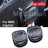 SXN ที่หุ้มด้ามจับพนักพิงรถยนต์สติกเกอร์คาร์บอนเคสห่อหุ้มสำหรับ MINI Cooper S JCW F56 F57อุปกรณ์ตกแต่งภายใน