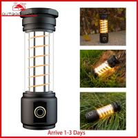 [Arrive 1-3 Days]Portable Night Lamp Rechargeable 200LM Atmosphere Camping Lantern Brightness Adjustment IPX4 Waterproof for Hiking Fishing Emergency