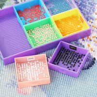 Newest 6 Grid Diamond Painting Tray Kits Large Capacity Drill Palette Beading Plates Diamond Painting Pen Cross Stitch Tools