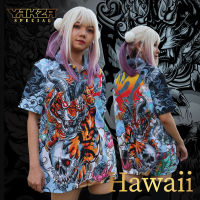 YAKZA hawaii 006 SET เสื้อ+กางเกง เสื้อเชิ้ต เสื้อฮาวาย กางเกงขาสั้น ทรงตรง ผ้าบาง แห้งไวไม่ร้อน