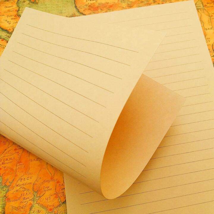 12-pcs-vintage-kraft-paper-writing-paper-european-style-paper-for-letter-writing-letter-paper-stationery