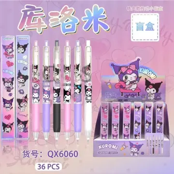 6/12pcs Sanrio Gel Pens Kawaii Hello Kitty Melody Kuromi Signature