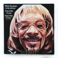 Snoop Dogg สนูป ด็อกก์ แร็พเปอร์ Rapper ฮิปฮอป Hip hop รูปภาพ​ติดผนัง pop art พร้อมกรอบและที่แขวน ฮิปฮอป กรอบรูป แต่งบ้าน ของขวัญ