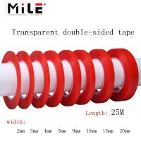 [HOY] MILE 1 Roll 25m Cell Phone Repair Tape Heat Resistant Double sided Transparent Adhesive Tape Sticker 2mm 3mm 6mm 8mm 10mm 20mm