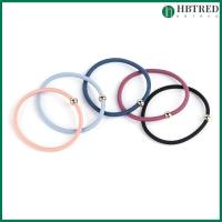 HBTRED เครื่องประดับศีรษะผู้หญิงลูกบอลสีทองที่รัดผมยืดหยุ่นที่รัดผมเครื่องประดับยางรัดผม