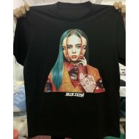 [New] xUyD /T-shirt Billie Eilish เสื้อยืด! เสื้อยืดคอกลมผ้าฝ้าย